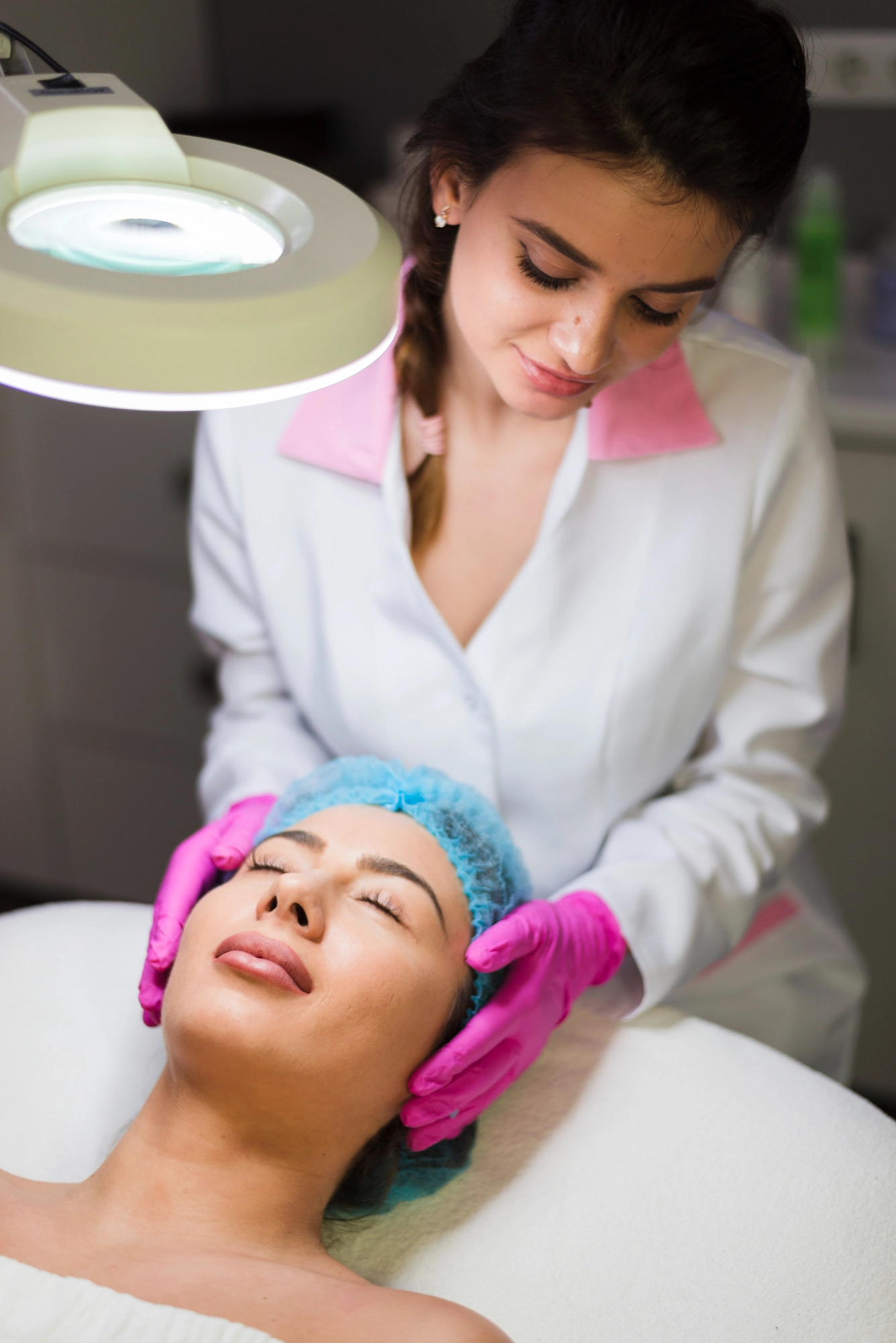 Patient at an aesthetic clinic